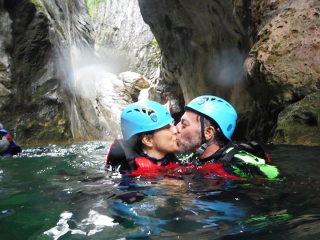  canyoning as a couple 